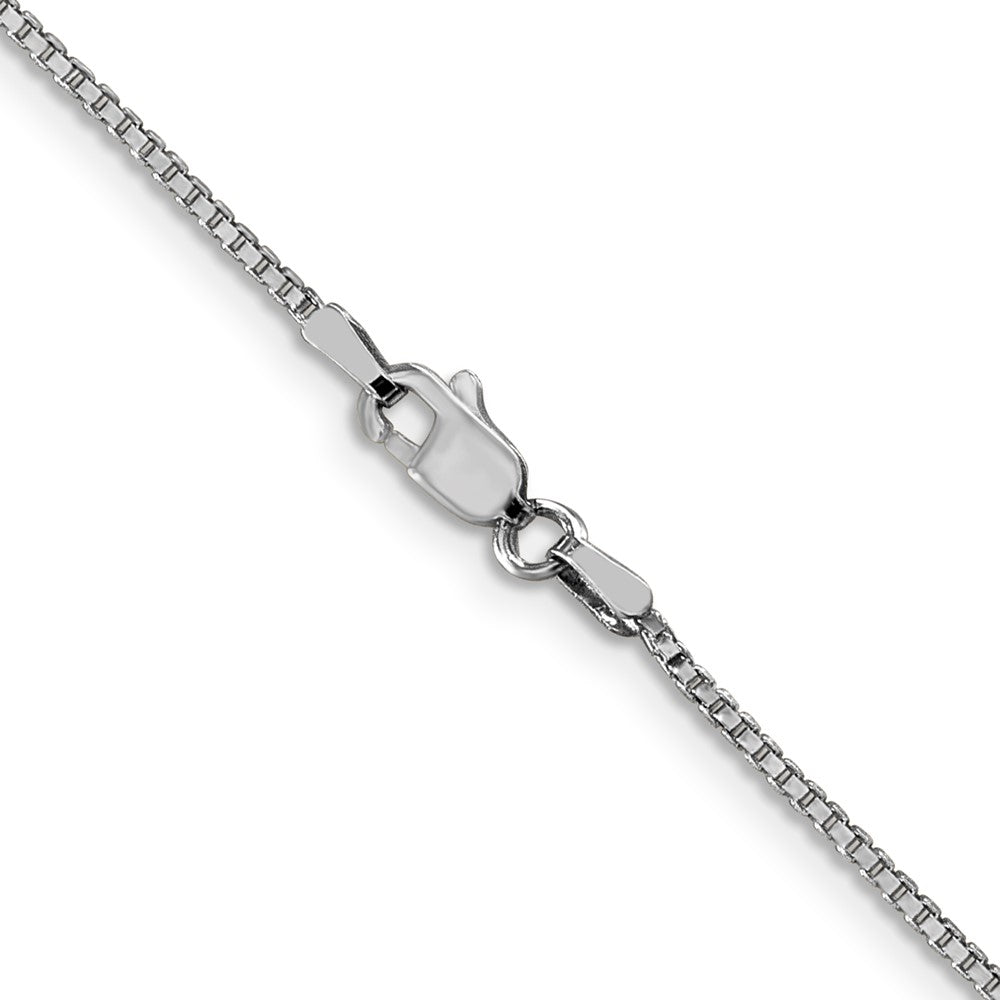 10k White Gold 1.1 mm Box Chain (3.34 grams)