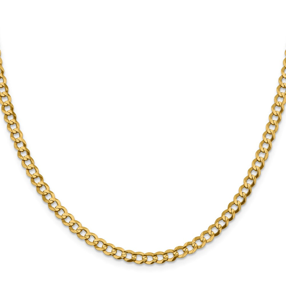 10k Yellow Gold 4.7 mm Lightweight Flat Cuban Chain (8.74 grams)