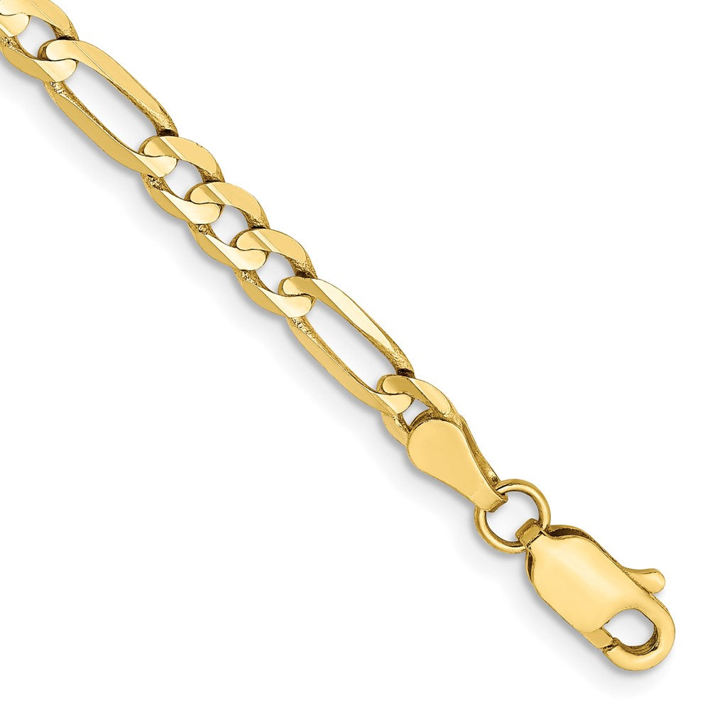 10k Yellow Gold 4 mm Concave Open Figaro Chain (3.79 grams)