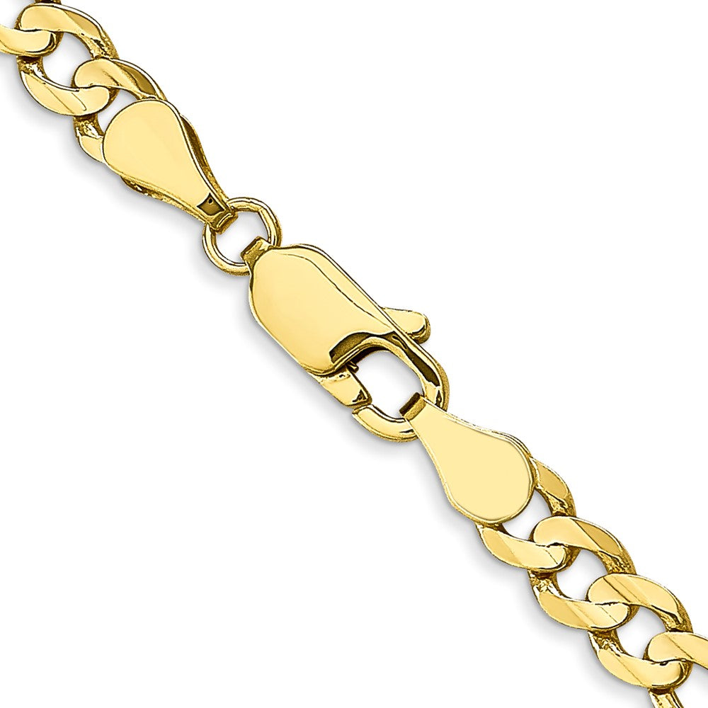10k Yellow Gold 4.5 mm Concave Open Figaro Chain (10.36 grams)