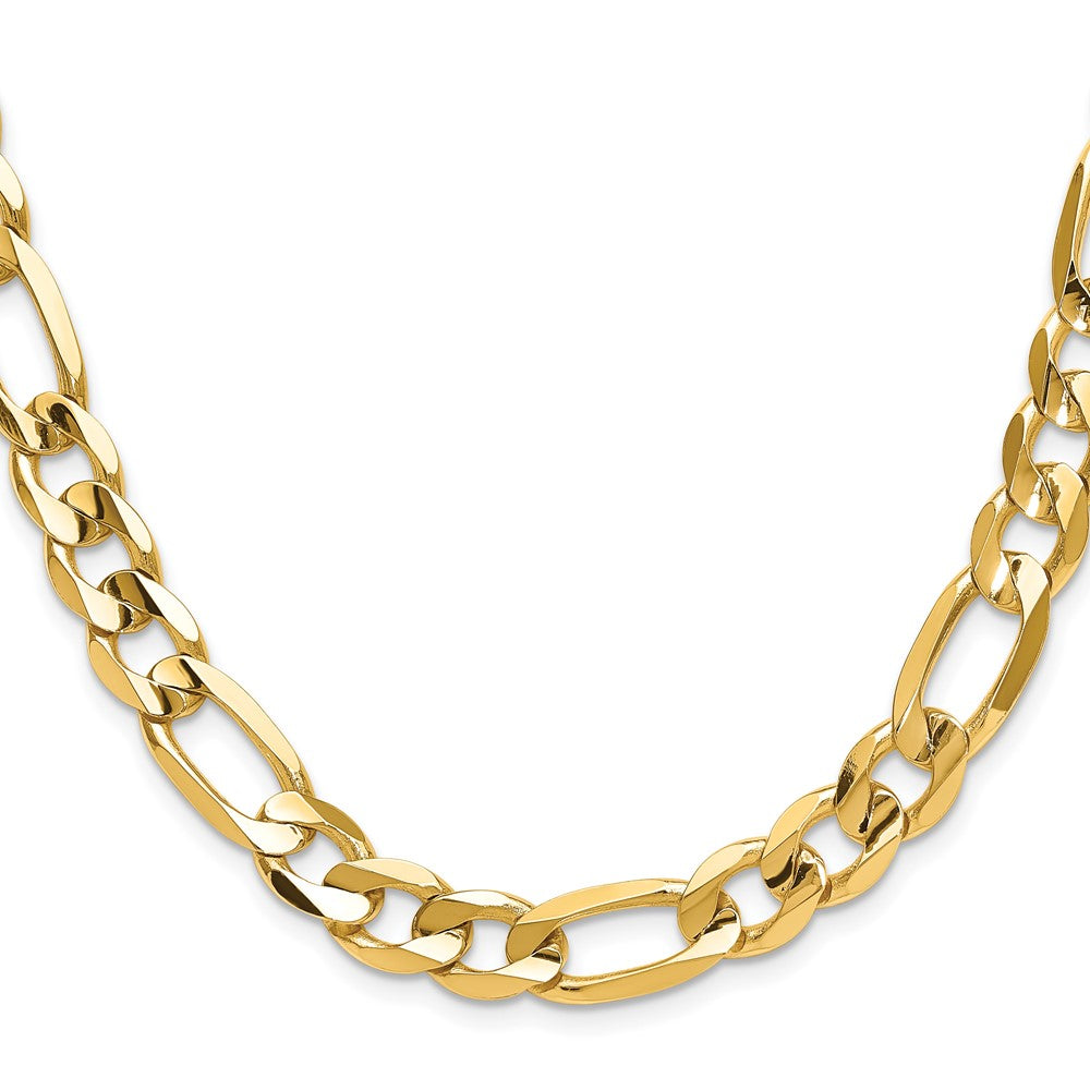 10k Yellow Gold 10 mm Concave Open Figaro Chain (64.15 grams)