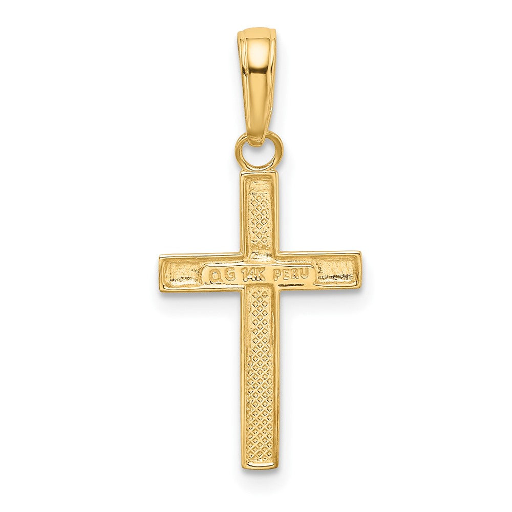 10k Yellow Gold 11 mm Small Cross Pendant (0.53 grams)