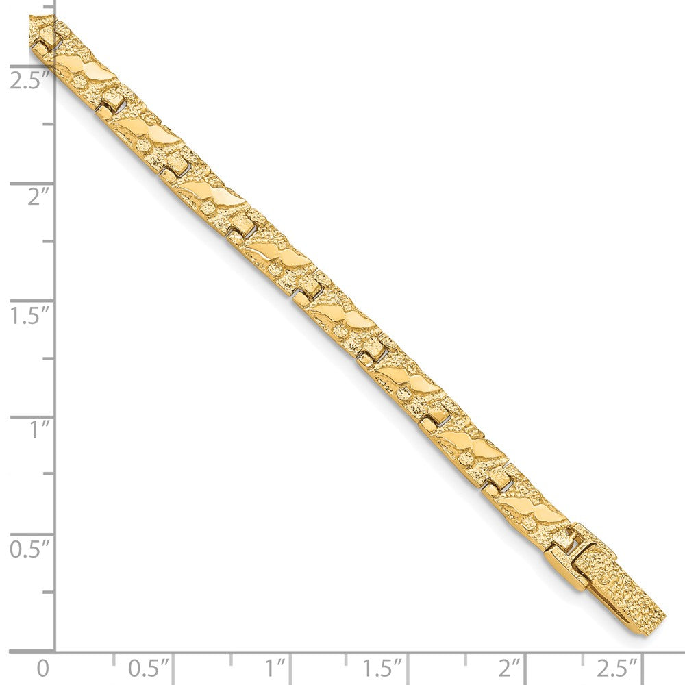 10k Yellow Gold 6 mm NUGGET Bracelet (9.52 grams)