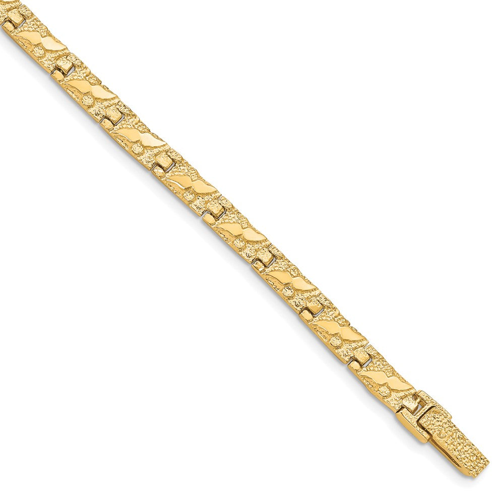 10k Yellow Gold 6 mm NUGGET Bracelet (9.52 grams)