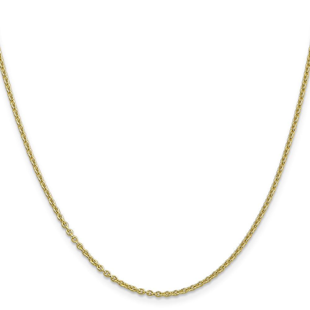 10k Yellow Gold 1.8 mm Forzantine Cable Chain