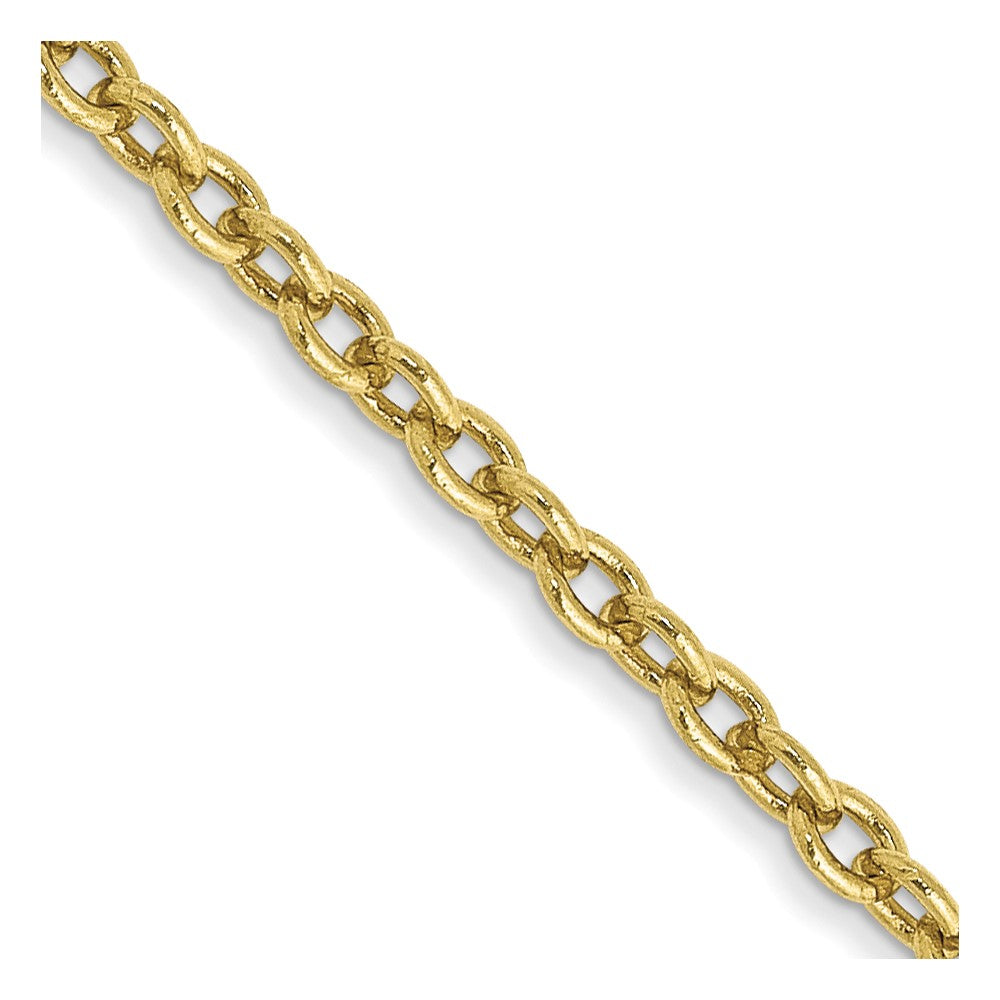 10k Yellow Gold 1.8 mm Forzantine Cable Chain