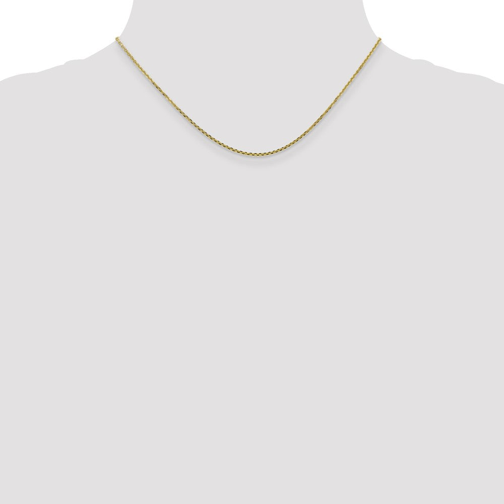 10k Yellow Gold 1.3 mm D/C Cable Chain (2.24 grams)