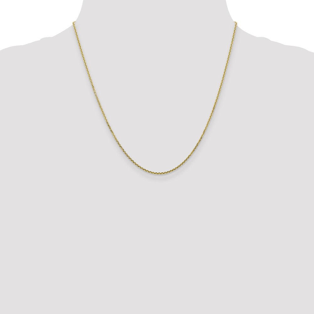 10k Yellow Gold 1.3 mm D/C Cable Chain (2.24 grams)