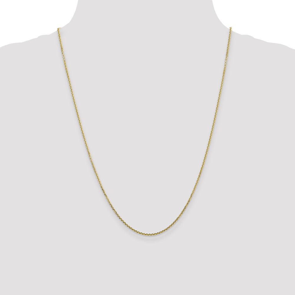10k Yellow Gold 1.3 mm D/C Cable Chain (2.24 grams)
