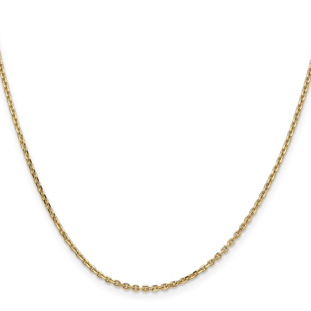 10k Yellow Gold 1.65 mm D/C Cable Chain (3.54 grams)