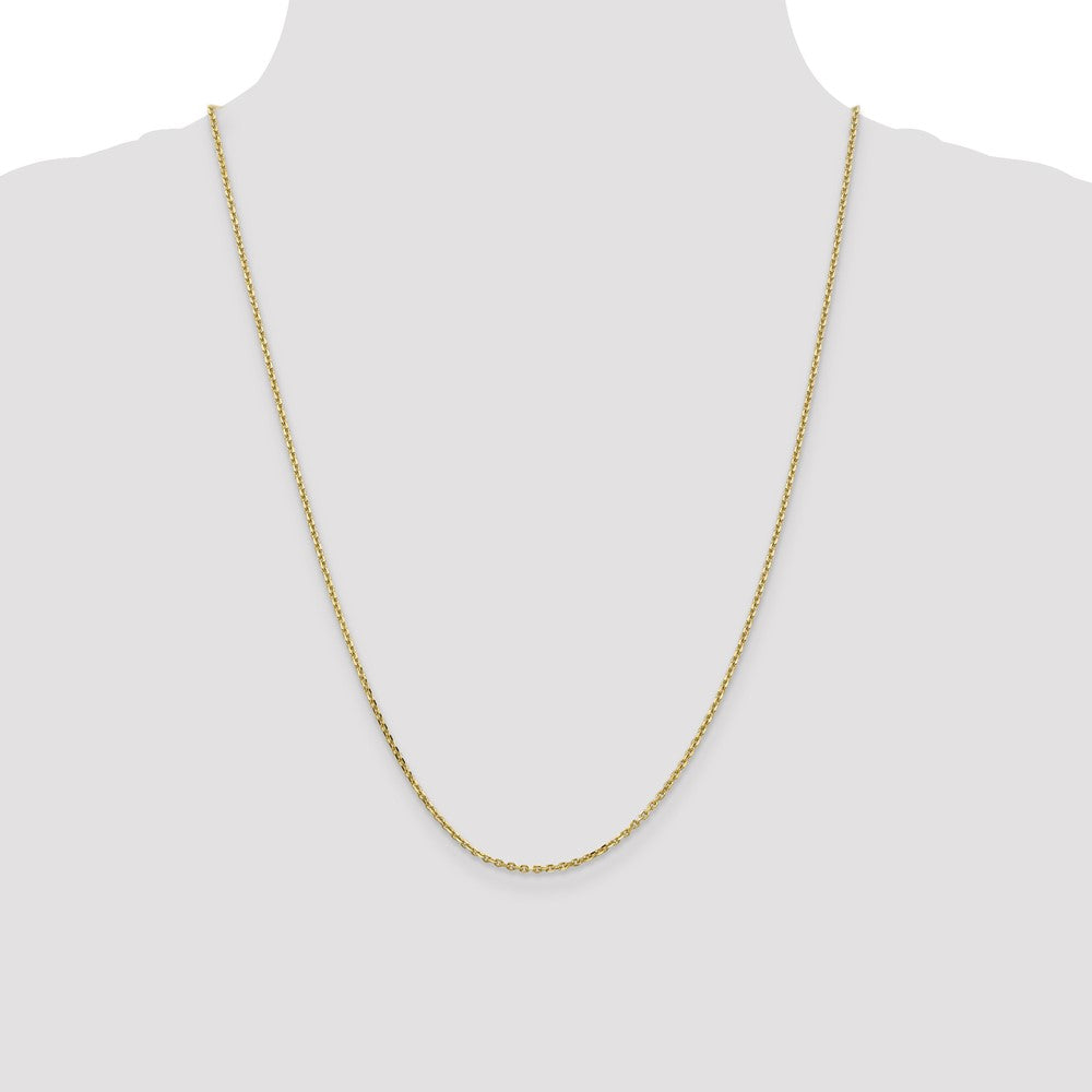 10k Yellow Gold 1.65 mm D/C Cable Chain (3.54 grams)