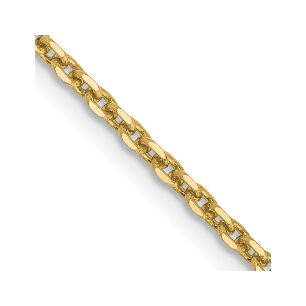 10k Yellow Gold 1.65 mm D/C Cable Chain (3.54 grams)