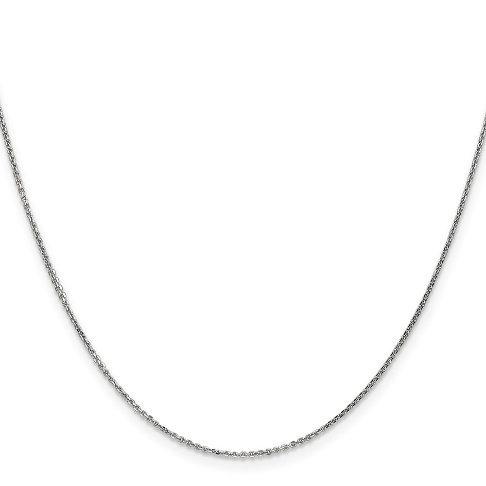 10k White Gold 0.95 mm D/C Cable Chain (1.4 grams)