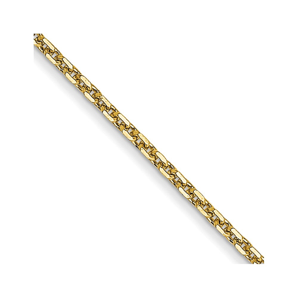 10k Yellow Gold 0.95 mm D/C Cable Chain (1.36 grams)