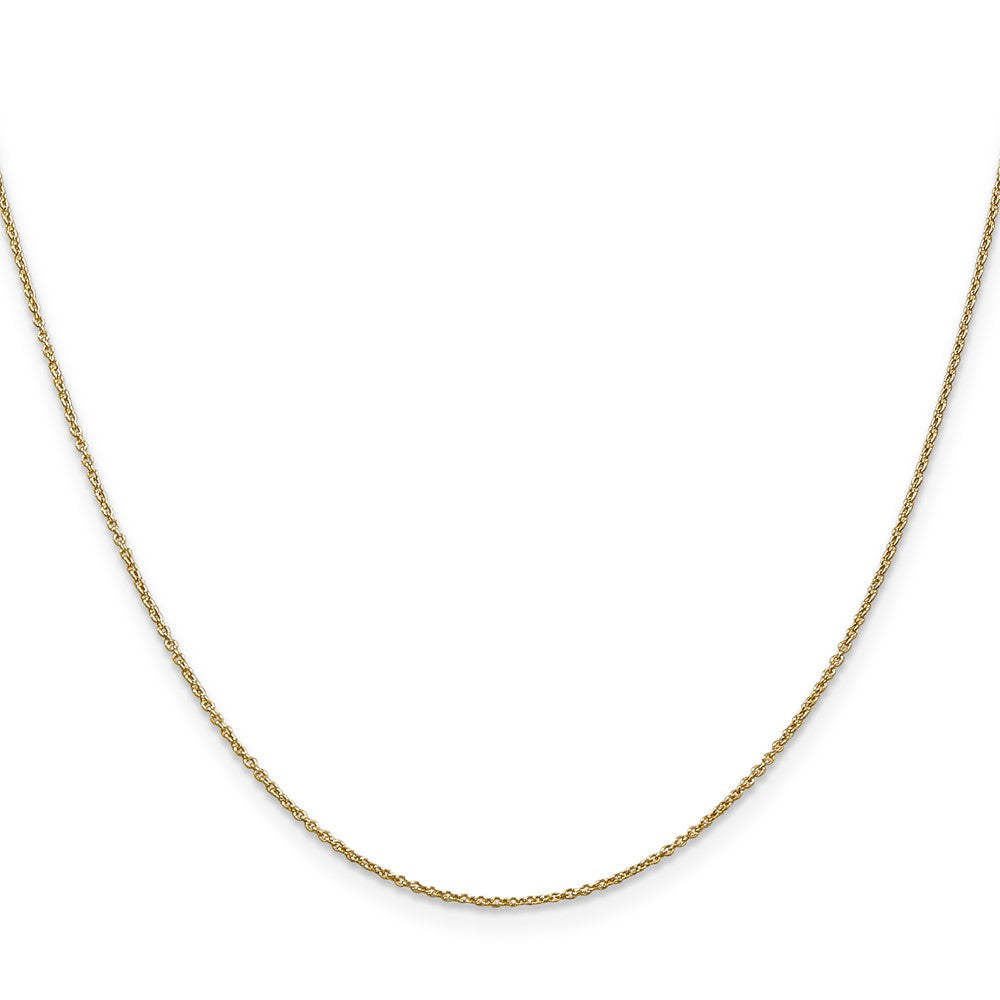 10k Yellow Gold 0.9 mm Cable Chain (1.12 grams)