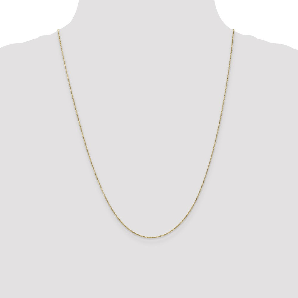 10k Yellow Gold 0.9 mm Cable Chain