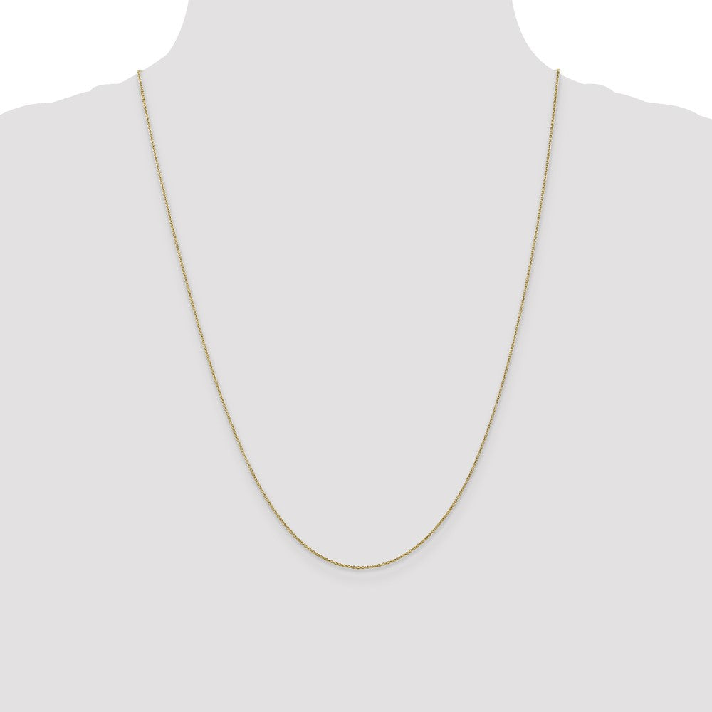 10k Yellow Gold 0.9 mm Cable Chain (1.12 grams)