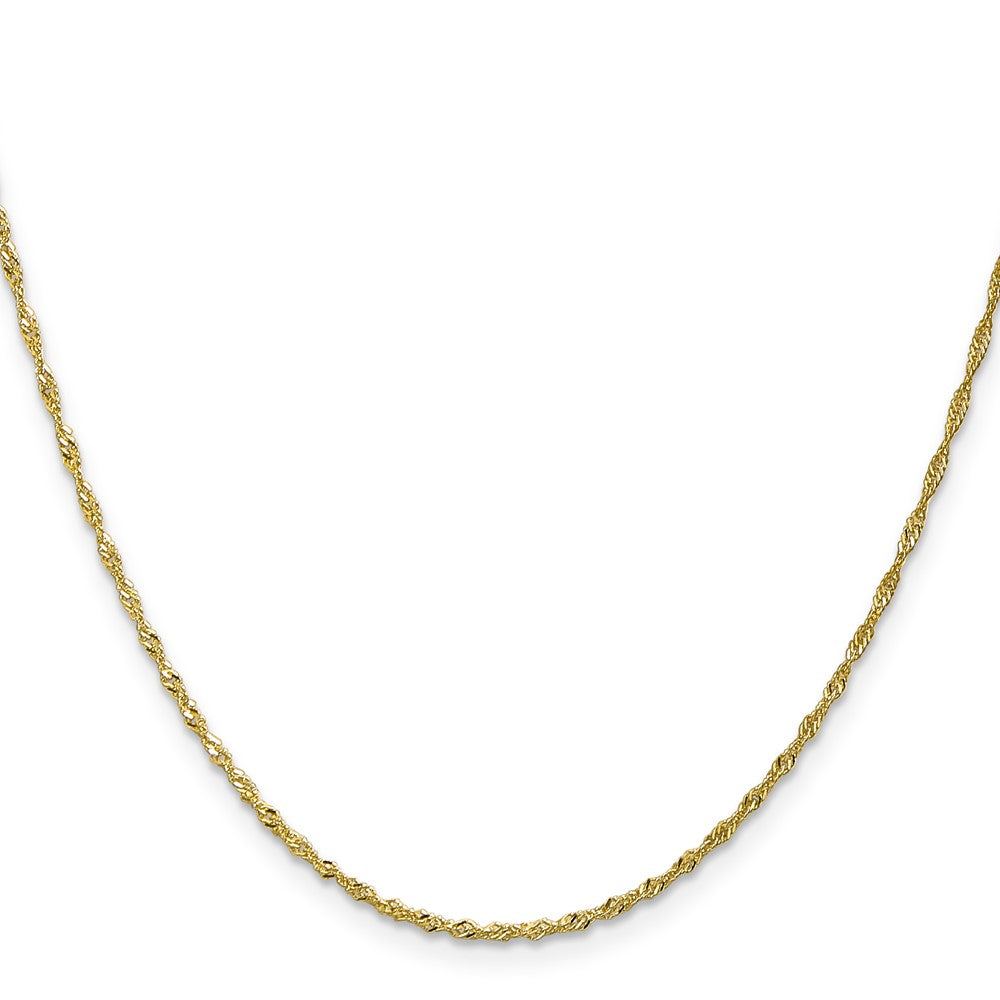 10k Yellow Gold 1.4 mm Singapore Chain (1.25 grams)