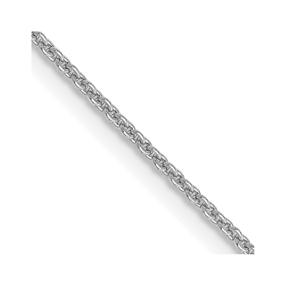 10k White Gold 0.9 mm Cable Chain (1.14 grams)