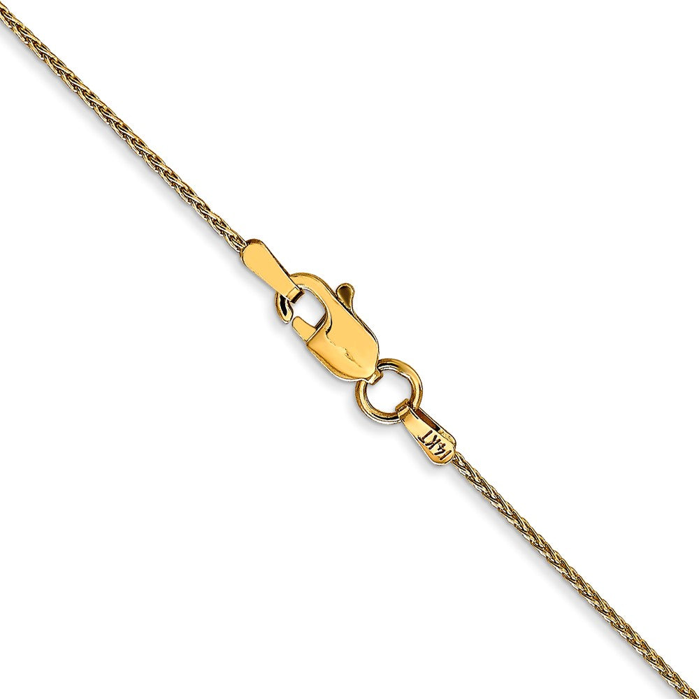 10k Yellow Gold 1 mm Parisian Wheat Chain (1.6 grams)