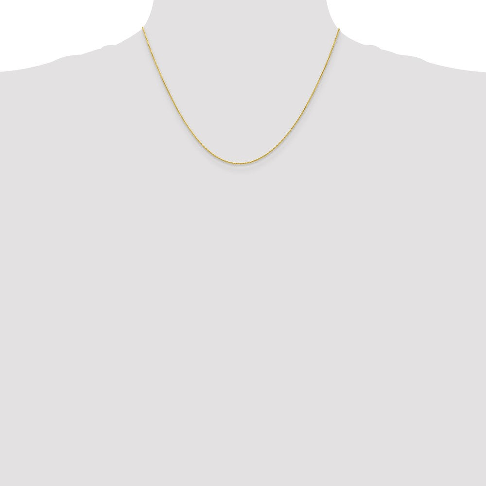 10k Yellow Gold 1 mm Parisian Wheat Chain (1.6 grams)