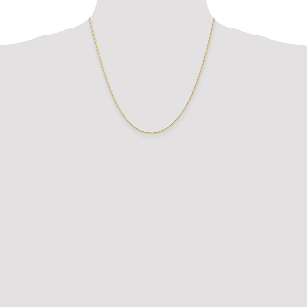 10k Yellow Gold 1 mm Parisian Wheat Chain (1.6 grams)