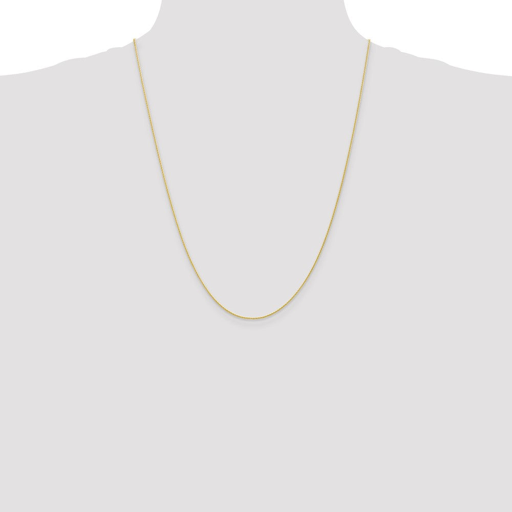 10k Yellow Gold 1 mm Parisian Wheat Chain (1.6 grams)