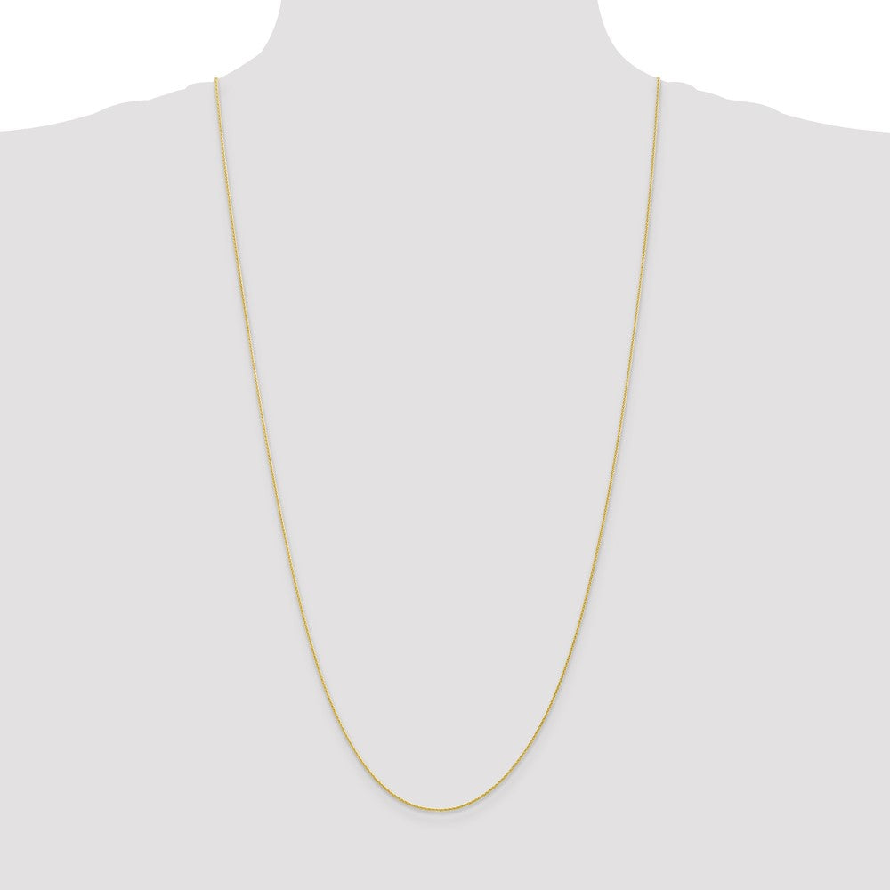 10k Yellow Gold 1 mm Parisian Wheat Chain (1.6 grams)