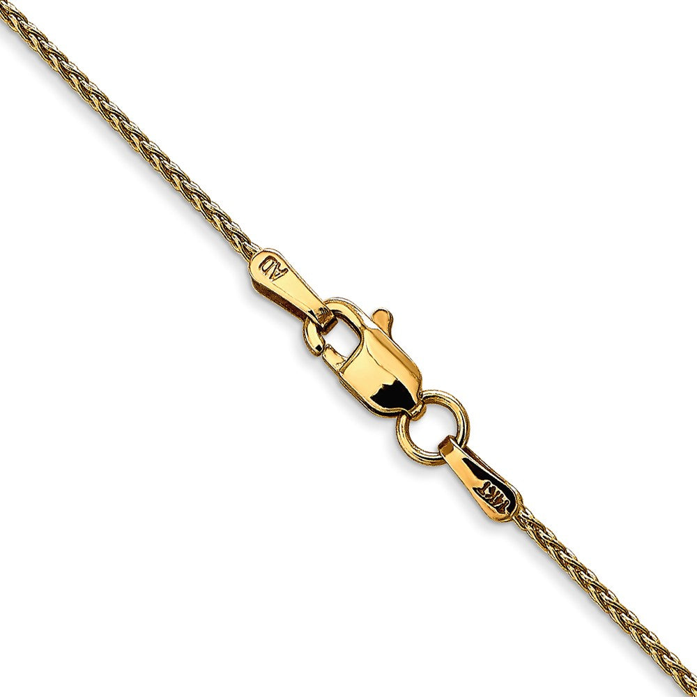 10k Yellow Gold 1.2 mm Parisian Wheat Chain (2.28 grams)