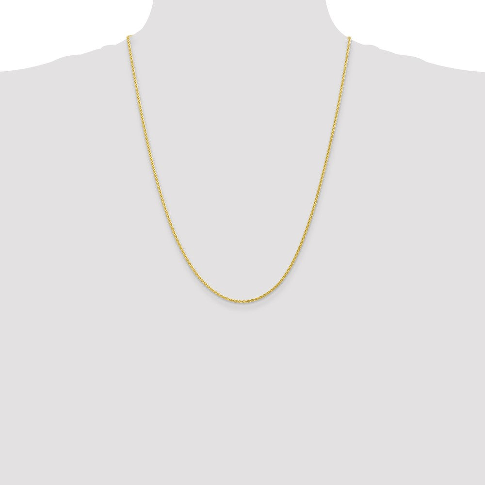 10k Yellow Gold 1.75 mm Parisian Wheat Chain (5.72 grams)