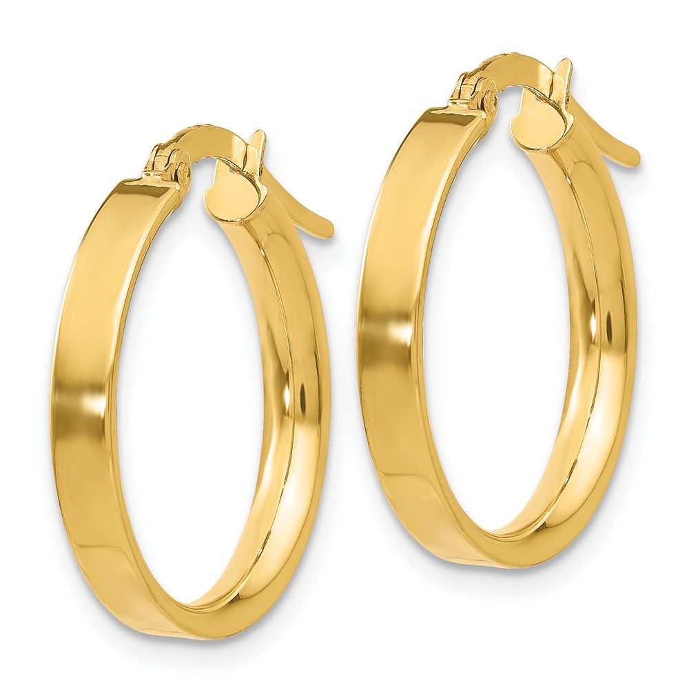 10k Yellow Gold 19 mm Small Hoop Earrings (1.29 grams)
