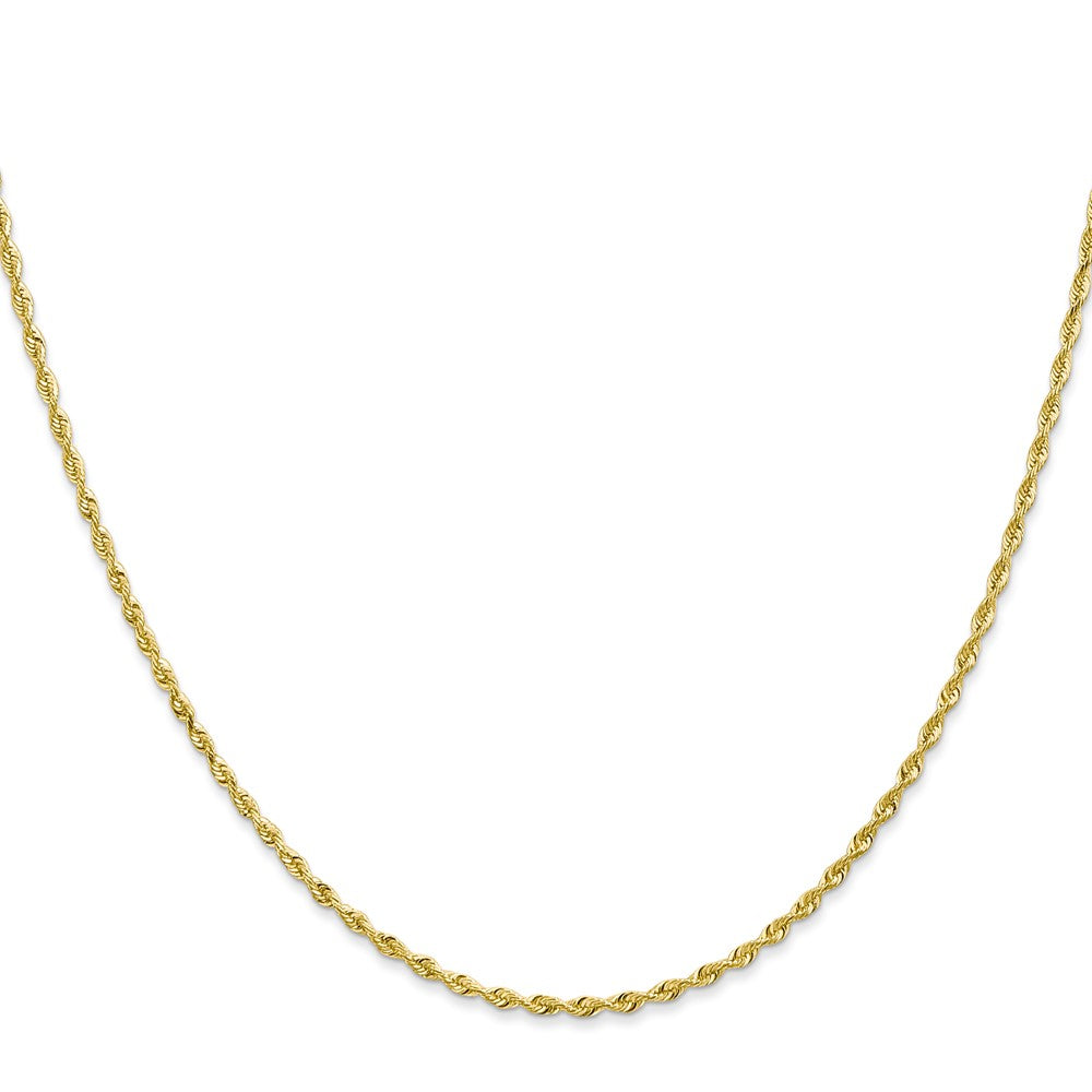 10k Yellow Gold 1.85 mm D/C Quadruple Rope Chain (3.17 grams)