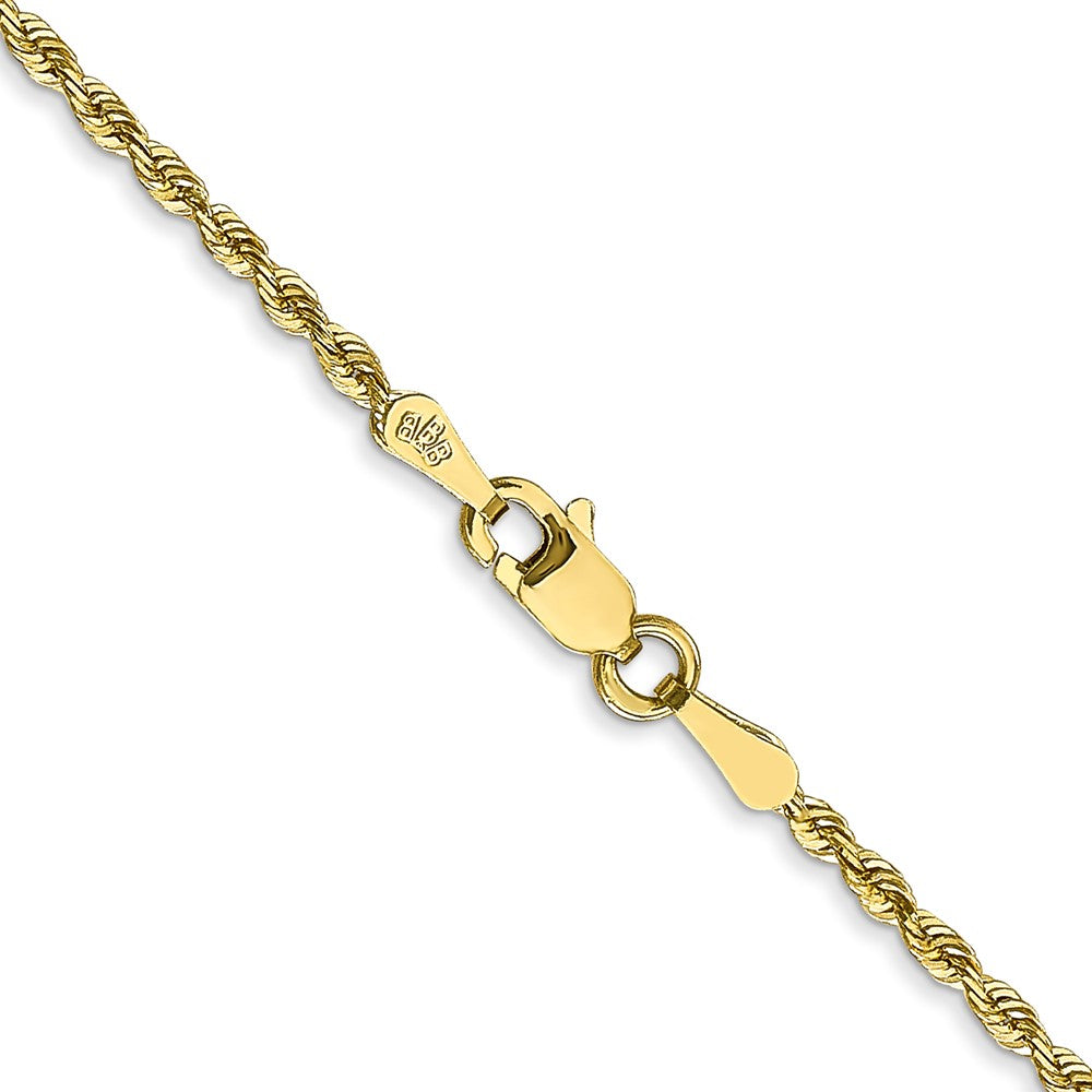 10k Yellow Gold 1.85 mm D/C Quadruple Rope Chain (3.17 grams)