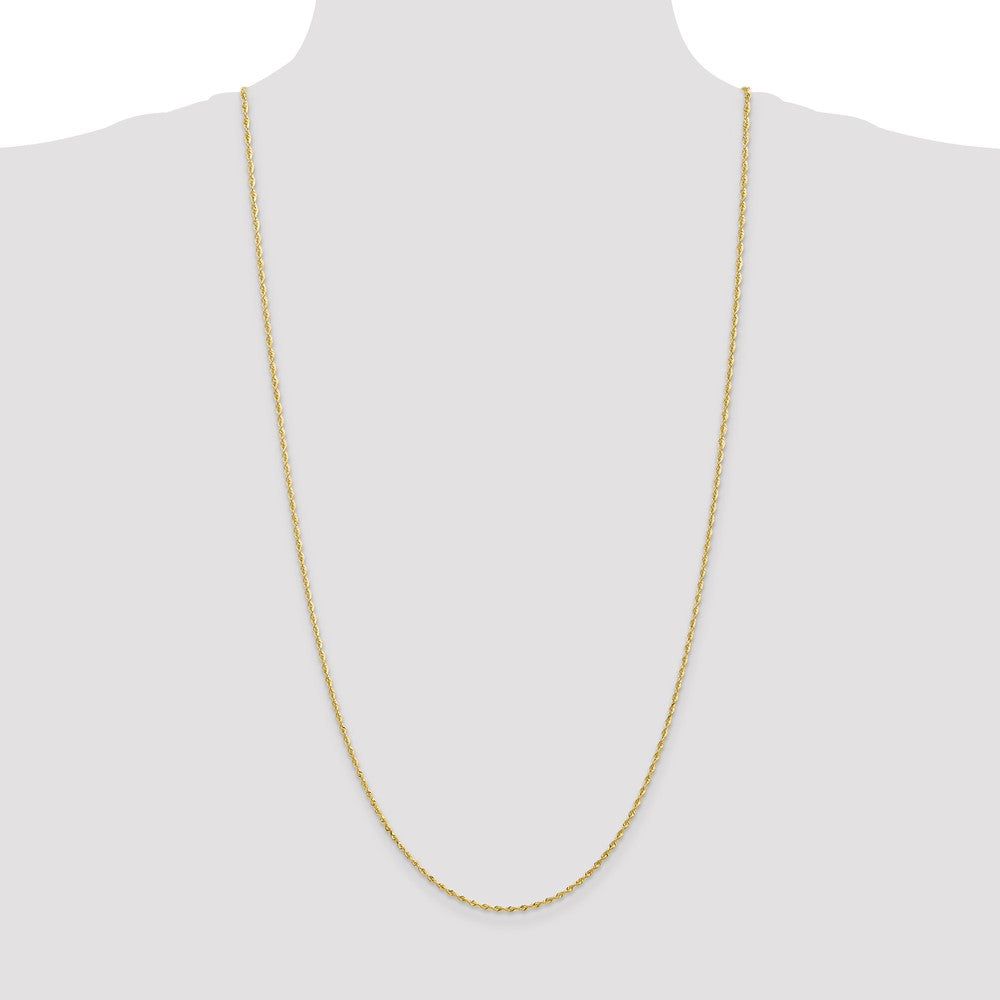 10k Yellow Gold 1.85 mm D/C Quadruple Rope Chain (3.17 grams)