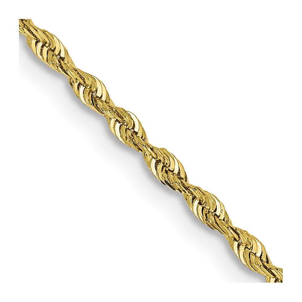 10k Yellow Gold 1.85 mm D/C Quadruple Rope Chain (3.17 grams)