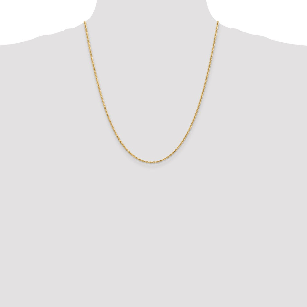 10k Yellow Gold 2 mm D/C Quadruple Rope Chain (4.33 grams)