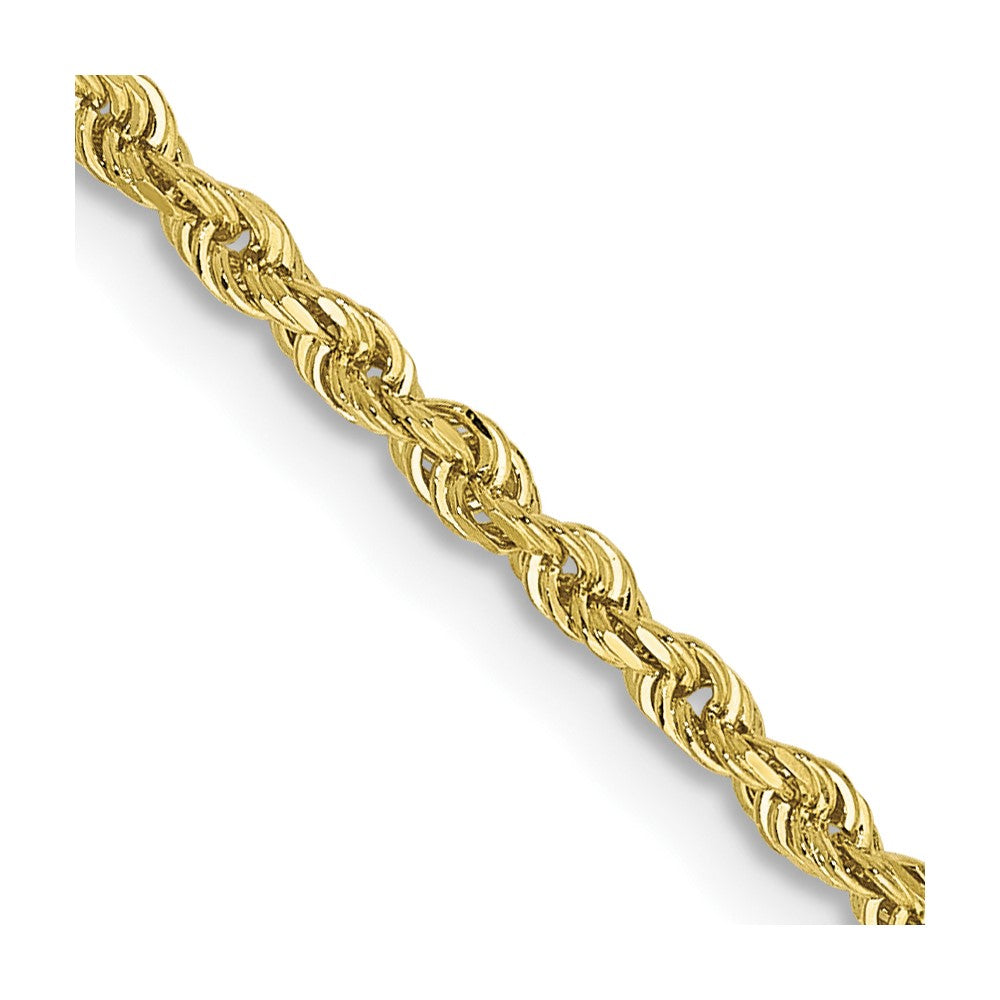 10k Yellow Gold 2 mm D/C Quadruple Rope Chain (4.33 grams)