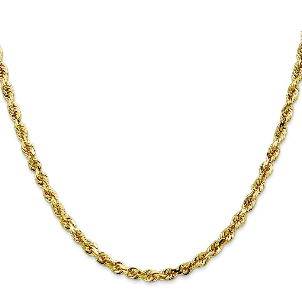 10k Yellow Gold 4 mm D/C Quadruple Rope Chain (18.72 grams)