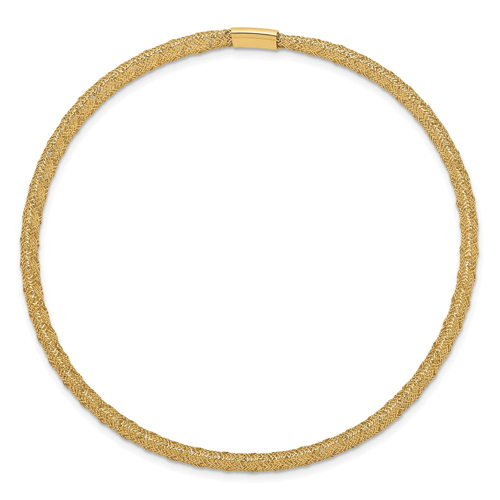 10k Yellow Gold 4 mm Stretch Mesh Bracelet (1.04 grams)