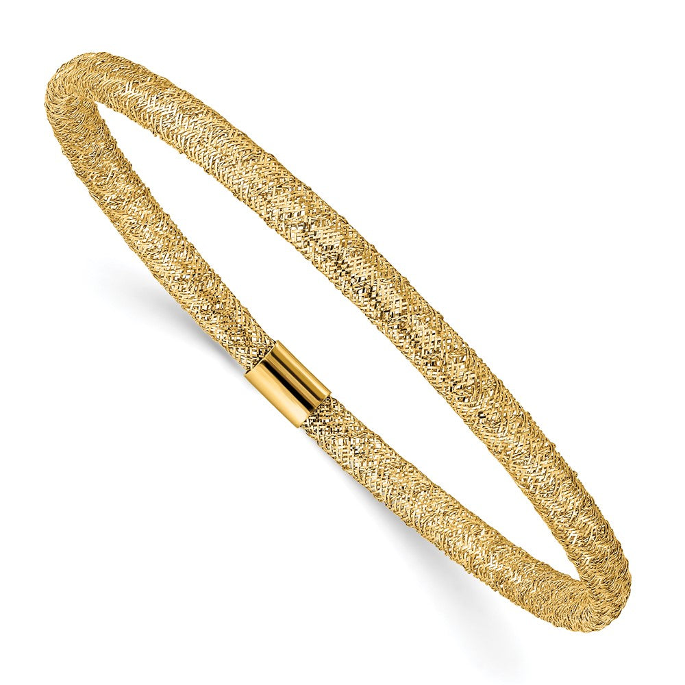 10k Yellow Gold 4 mm Stretch Mesh Bracelet (1.04 grams)