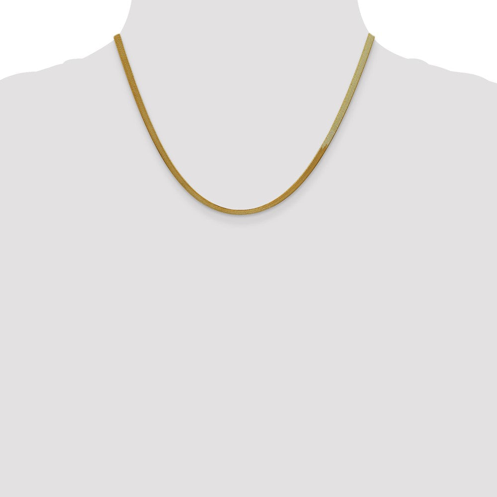 10k Yellow Gold 3 mm Silky Herringbone Chain (4.72 grams)