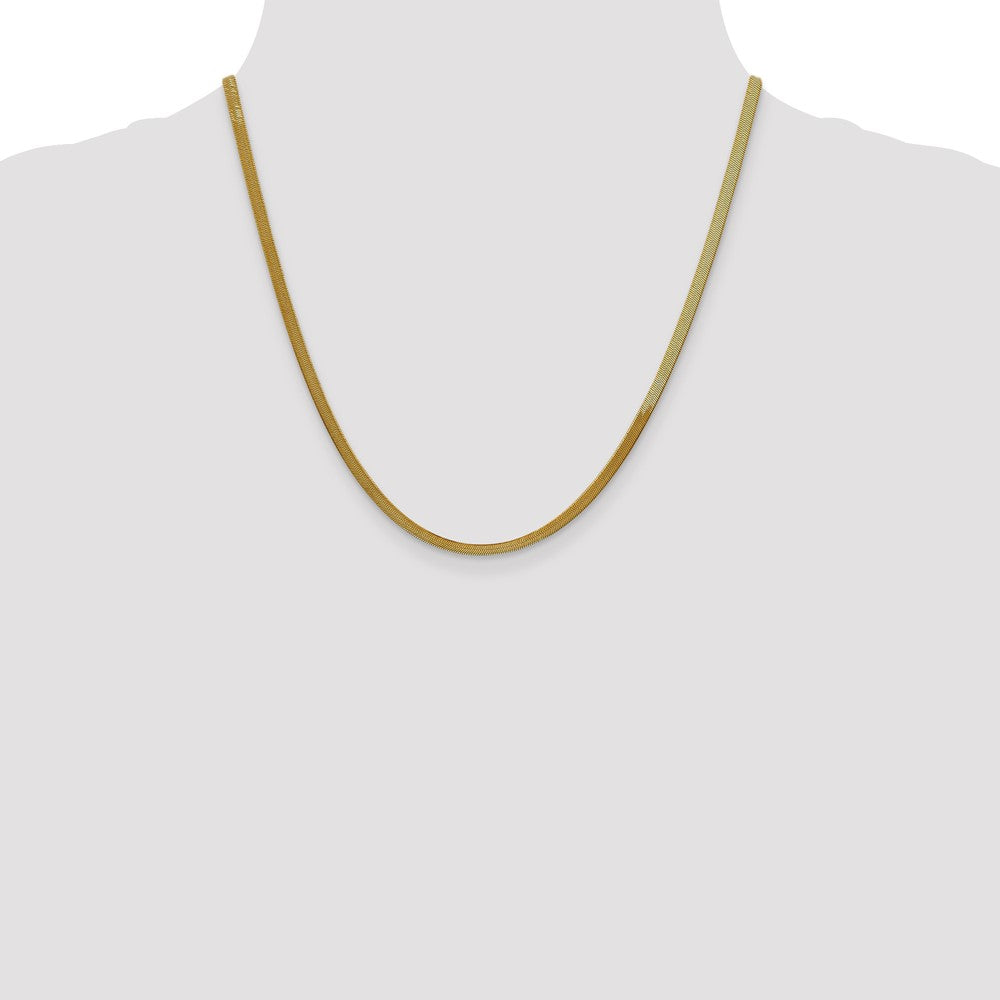 10k Yellow Gold 3 mm Silky Herringbone Chain (4.72 grams)