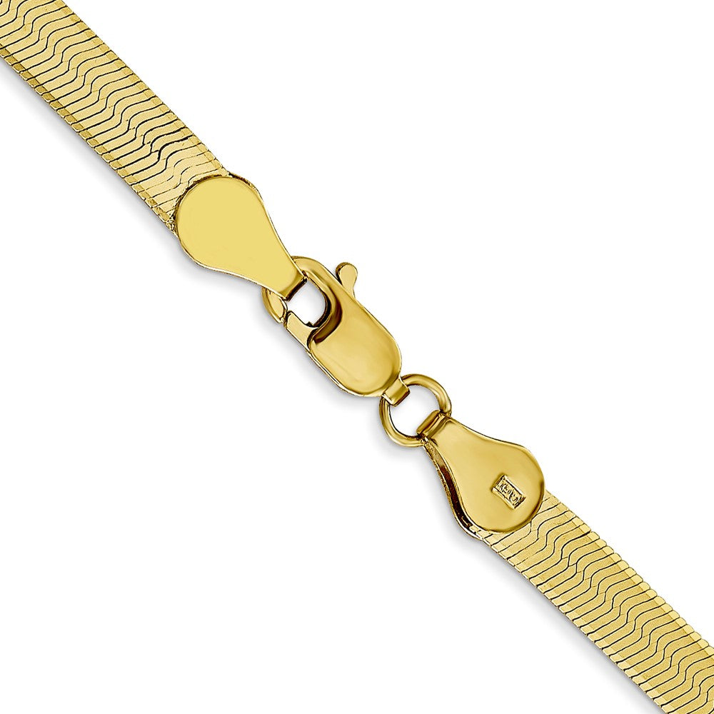 10k Yellow Gold 4 mm Silky Herringbone Chain (6.54 grams)
