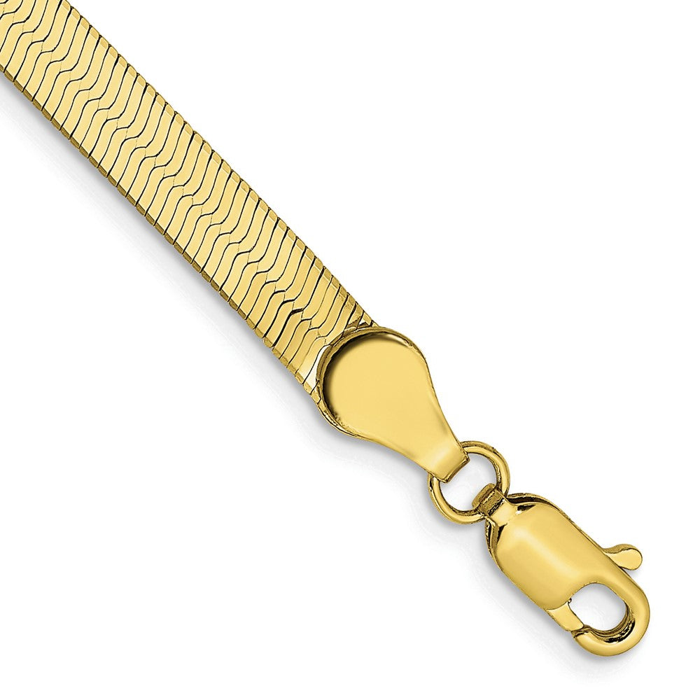 10k Yellow Gold 4 mm Silky Herringbone Bracelet (3.06 grams)