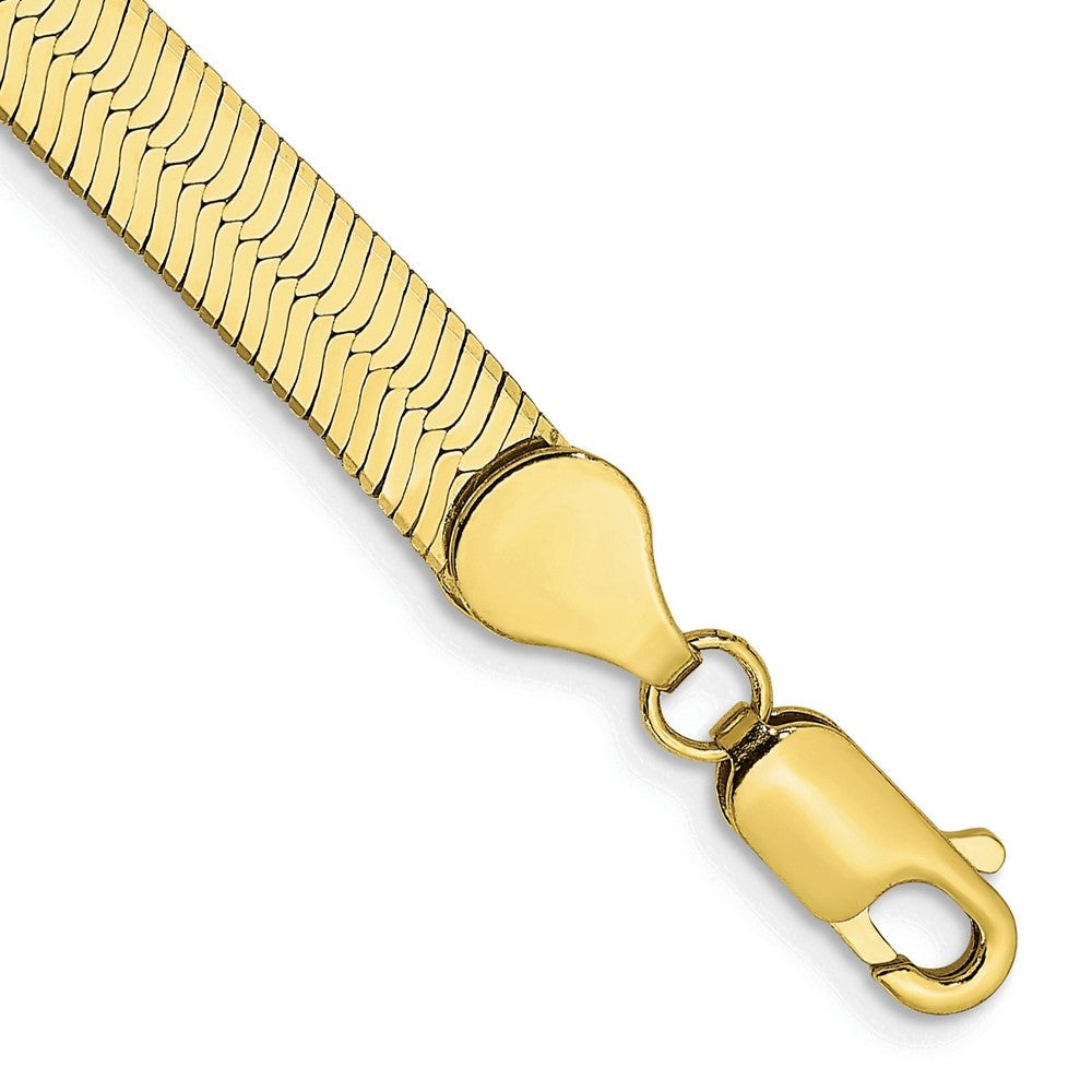 10k Yellow Gold 5.5 mm Silky Herringbone Bracelet (5 grams)