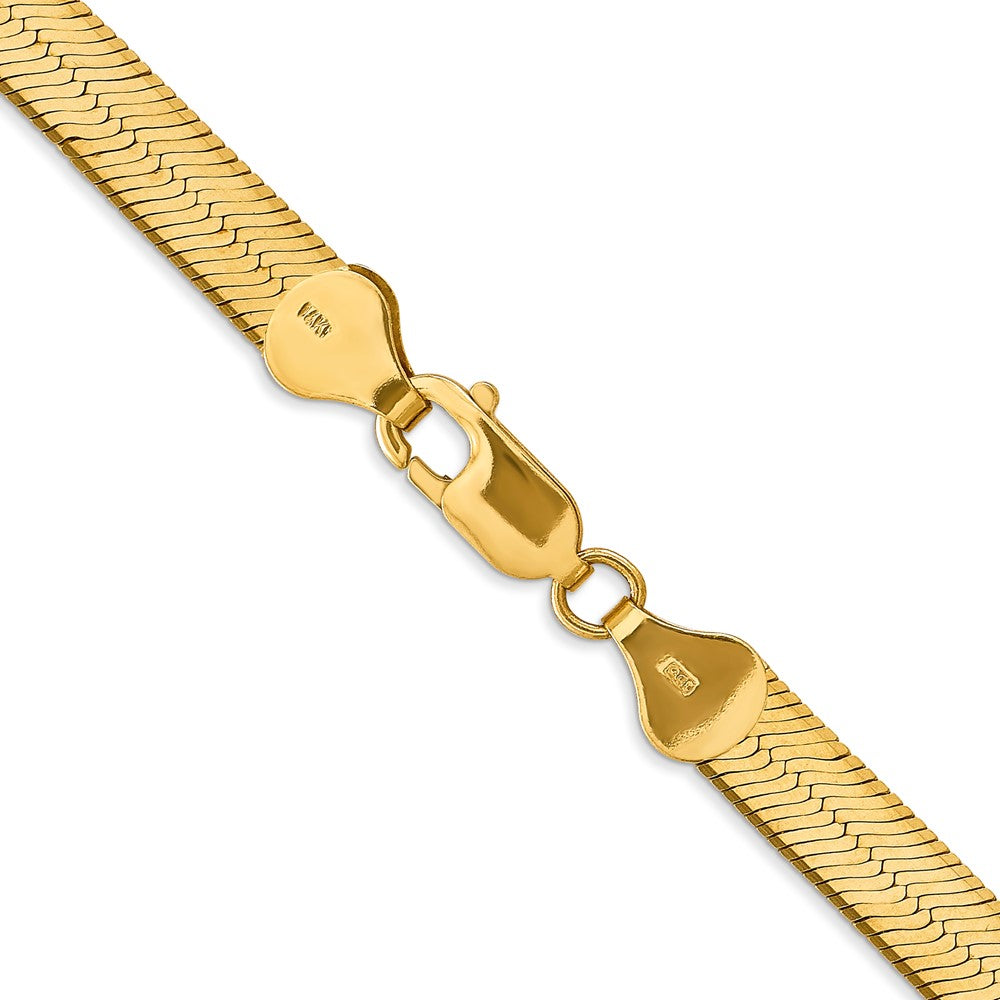 10k Yellow Gold 6.5 mm Silky Herringbone Chain (16.8 grams)