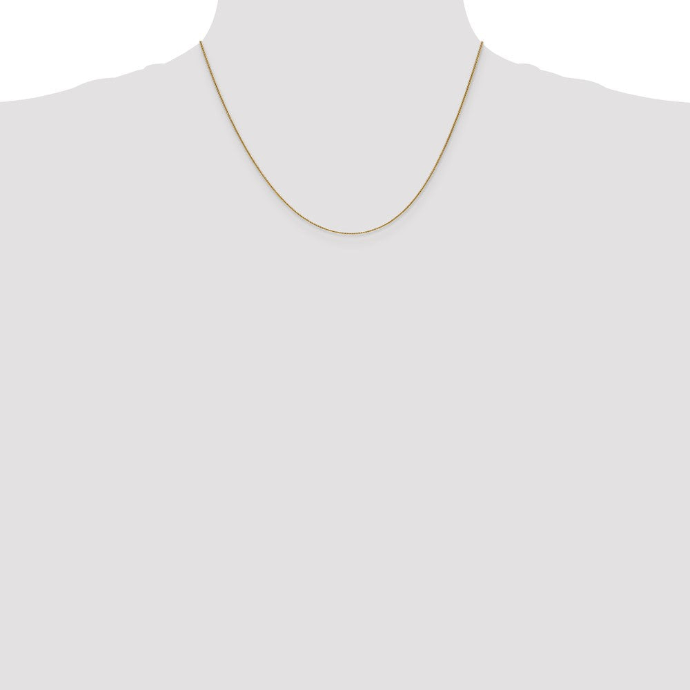 10k Yellow Gold 0.85 mm Spiga Chain (1.24 grams)