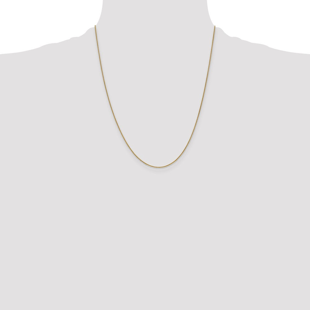 10k Yellow Gold 0.85 mm Spiga Chain (1.24 grams)