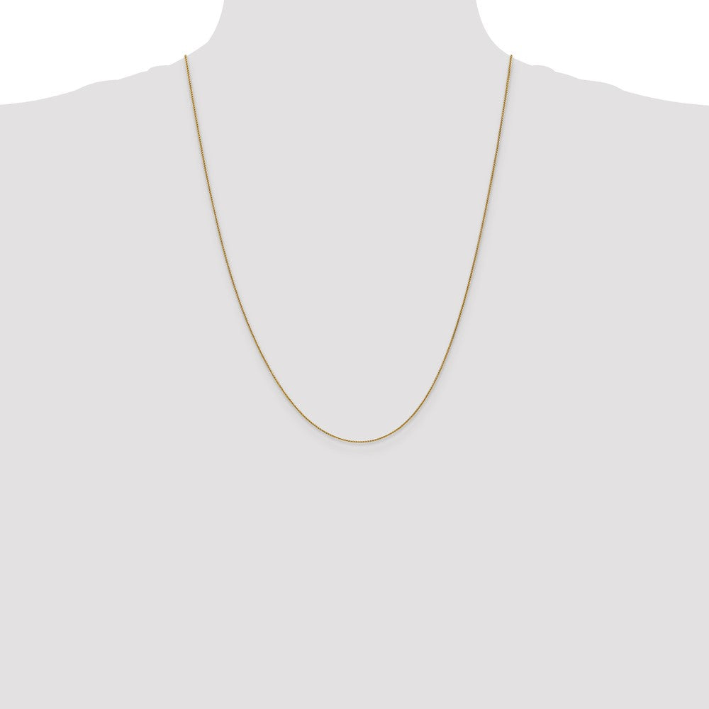 10k Yellow Gold 0.85 mm Spiga Chain (1.24 grams)