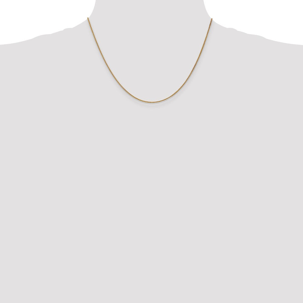10k Yellow Gold 1.25 mm Spiga Chain (2.6 grams)